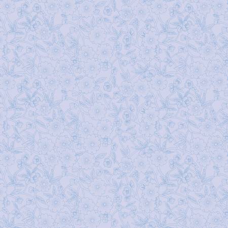 RB Sewing Seeds III Porcelain Petals Periwinkle C15694
