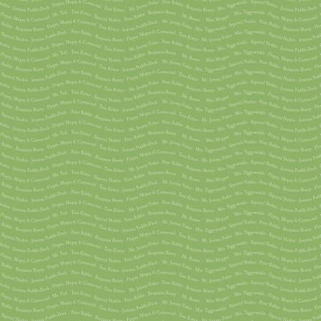 RB Peter Rabbit & Friends™ Green Text 15866