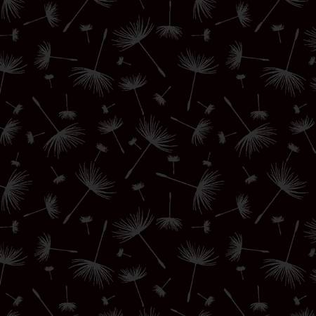TT Black Floating Dandelion Puffs