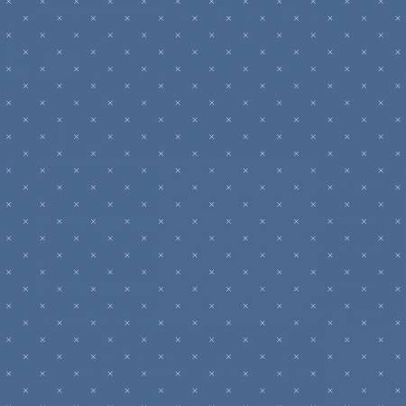 RB Bee Cross Stitch In Color Denim