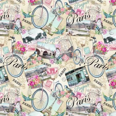 TT Era C8066 Paris Postcards Multi
