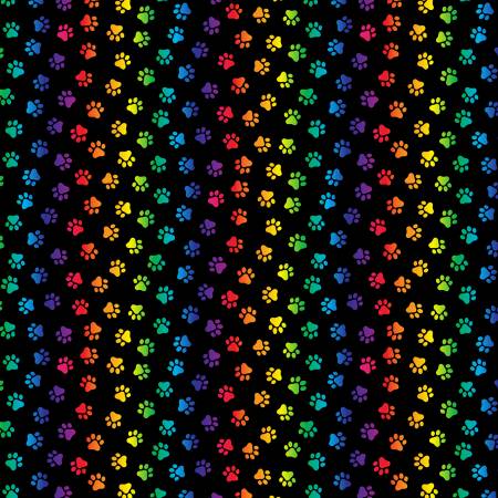 TT Black Neon Cat Paws
