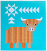 Cattle Call Quilt Kit -Lilac- Highland Coo Quilt