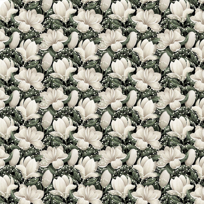 Cloud Cuddle Natural Magnolias 58"/60" Fabric per yard