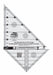 Creative Grids Multi Size Triangle 45 and 90 Degrees