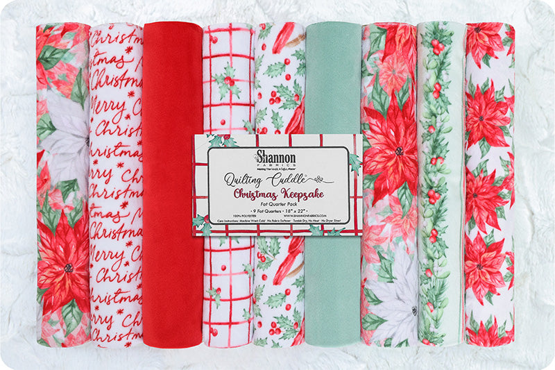 Quilting Cuddle Fat Quarter Pack Xmas Keepsake