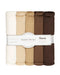 Solid Cuddle Strips 10 in x 60in 5 pk Cafe