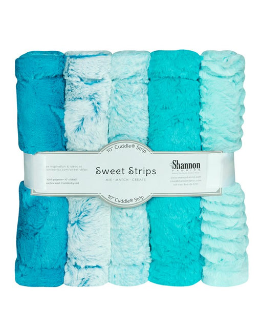 Luxe Cud Strips  10in x 60in 5pk Ocean