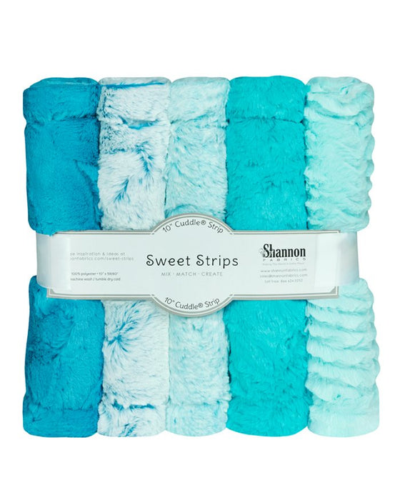 Luxe Cud Strips  10in x 60in 5pk Ocean