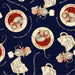 CW Gingerbread Christmas Mice Navy Blue