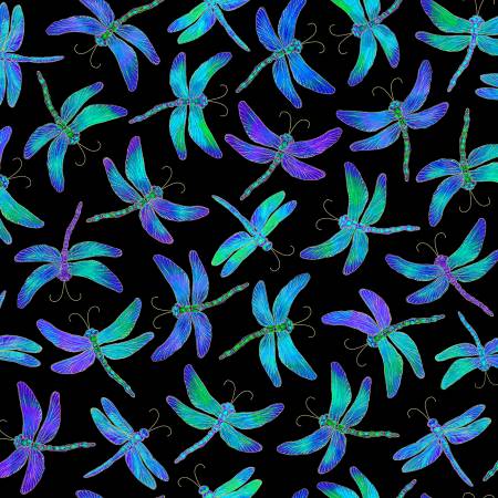 TT Fun CM7946 Black Dragonflies
