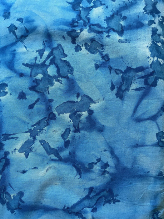 OA Batik fabric Bright Blue