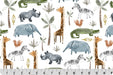 Animals Safari Digital Cuddle Multi