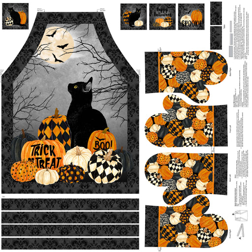 NC Black Cat Capers Apron Panel