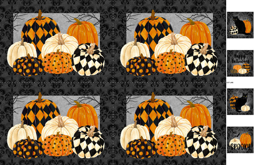 NC Black Cat Capers Placemats Panel 