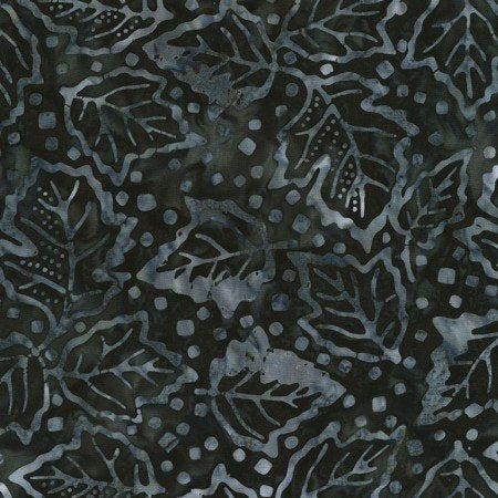 TT Winter Leaves Batik B6434 Slate