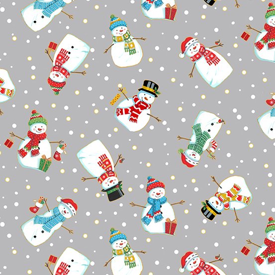 MA Merry Christmas tossed snowmen