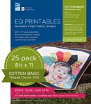 EQ Printables Regular Cotton Fabric Sheet 