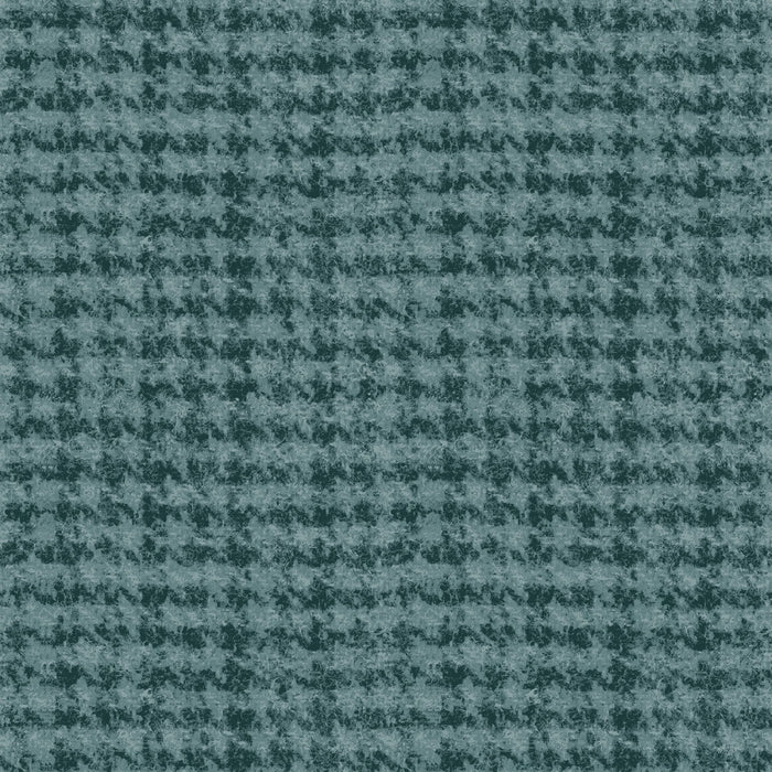 MY Woolies Flannel Houndstooth Teal F18503 Q