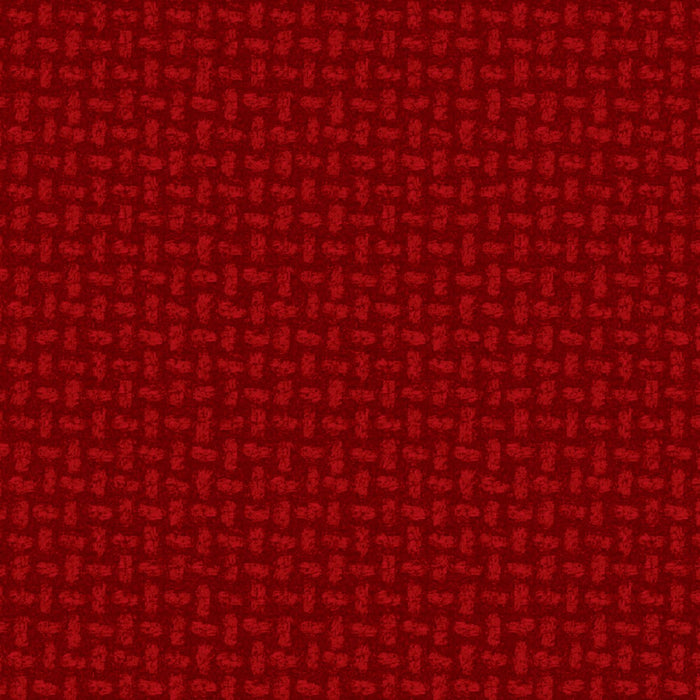 MY Woolies Flannel Basket Weave Red F18509 R