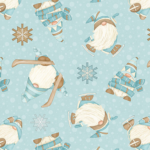 HG- I Love Sn'Gnomies Flannel Aqua |I