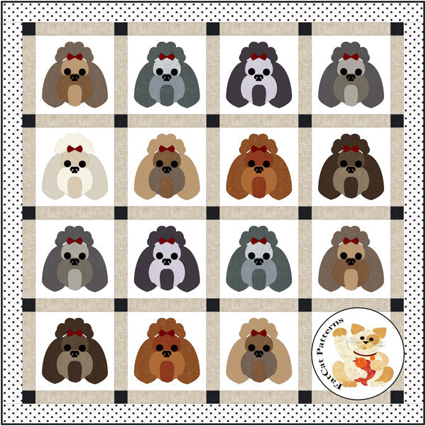 Dog Days, Shih Tzu Downloadable Pattern