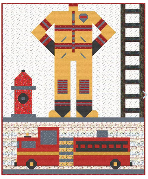 Be a Firefighter Quilt Kit 60.5" x 72.5"
