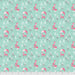 FS Snowy Day Flannel Foxes Aqua
