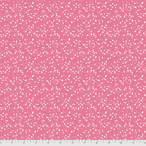 FS Snowy Day Flannel Dots Pink