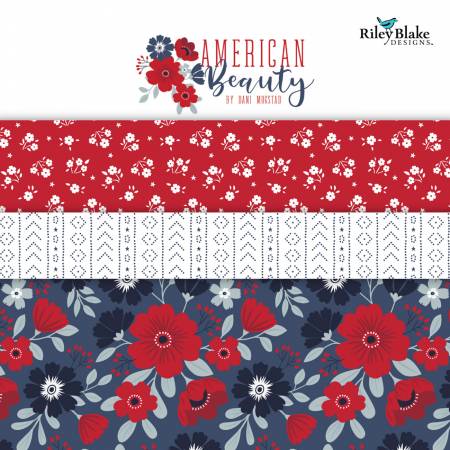 RB American Beauty Fat Quarter Bundle 27 Pcs.