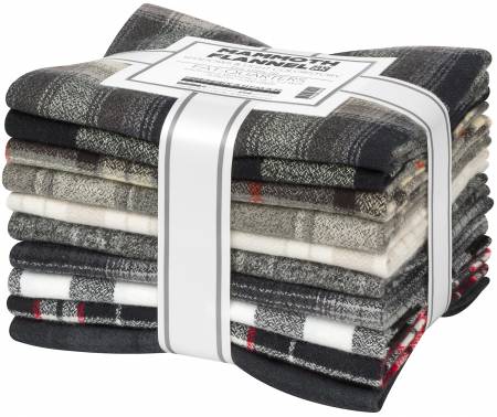 Fat 1/4  Bndl Mammoth Flannel 10pcs/bundle
