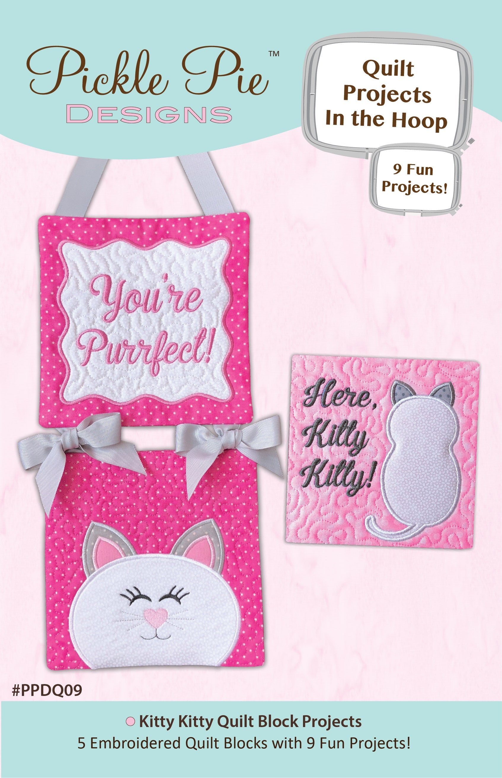 Kitty Kitty Quilt Block Projects In the Hoop Embroidery Design Collect ...