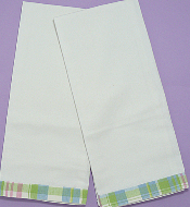 AAB Vintage Garden Whimsy Gingham Dishtowel 