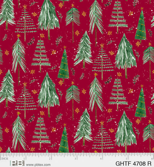 PB Gnomes Home Tree Farm Red trees