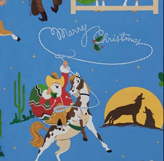 AH Giddy-up Santa - Blue