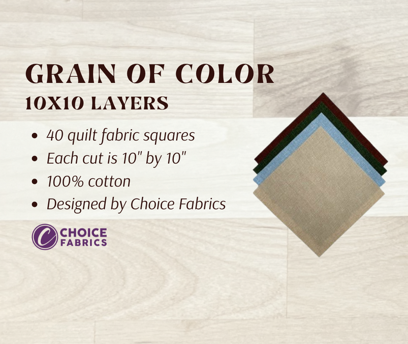 Grain of Color - 10" Squares - Outdoors (40 Squares)