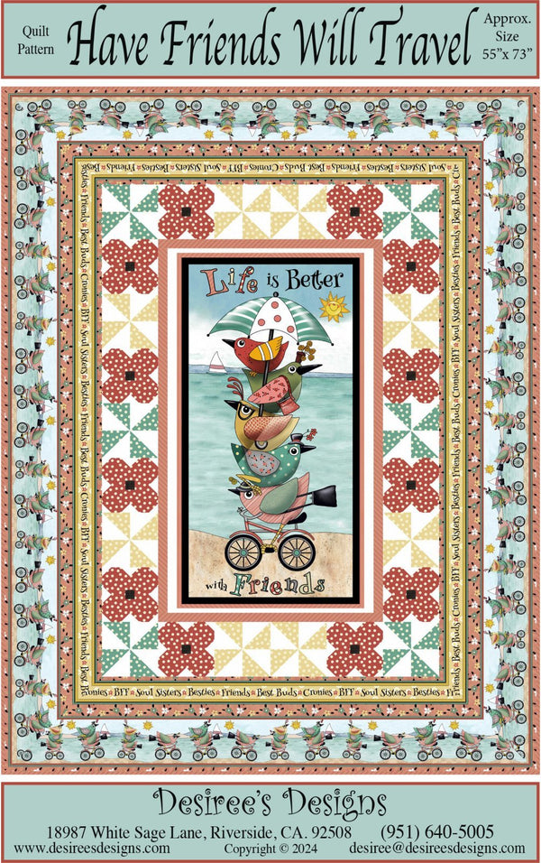 QT Have Friends will Travel Pattern 
