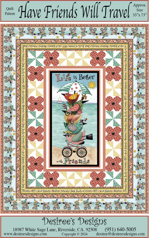 QT Have Friends will Travel Pattern 