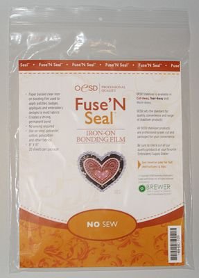 OESD - Fuse n Seal CutAway 8 in x 10 in, 20 sheets #HBHSC-10S