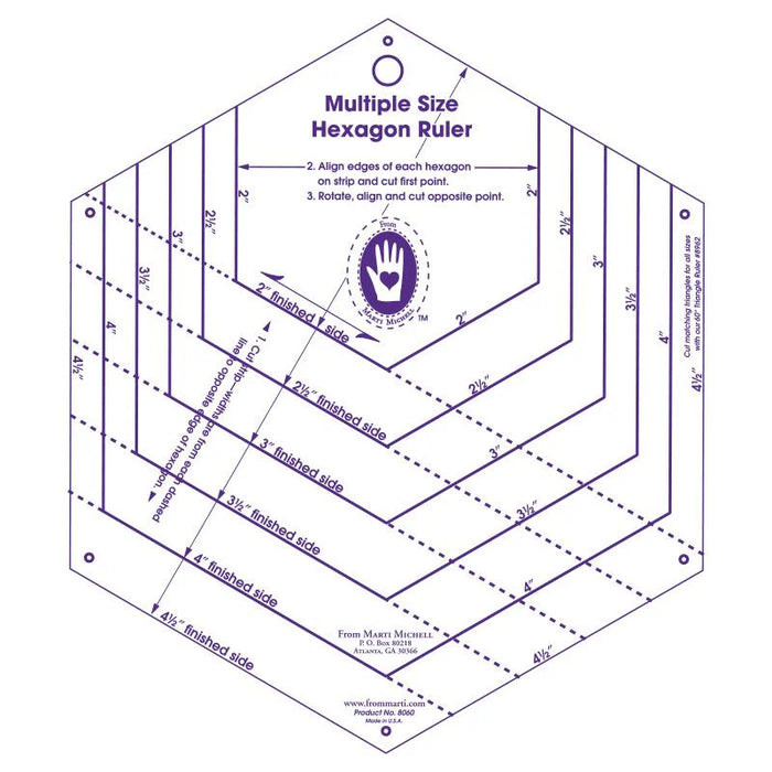 Marti Michell My Favorite Hexagon Ruler