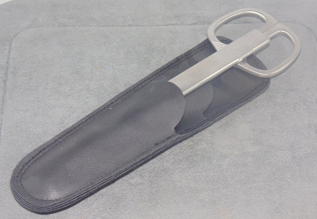Office Shear and Letter Opener in Leather Sheath 9"
