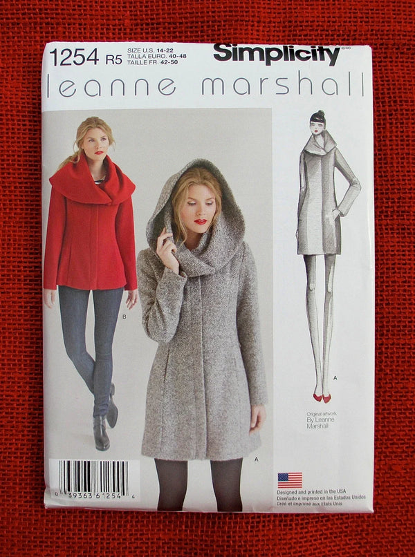 Simplicity Jacket/Coat Pattern 1254 Size 14-22