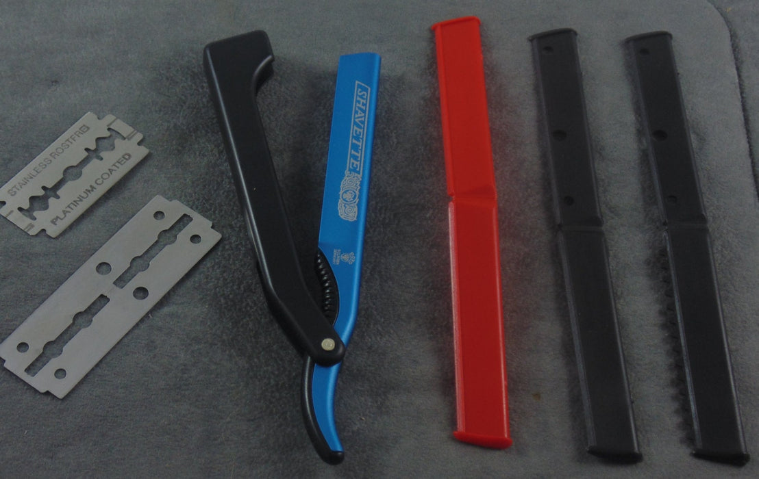 DOVO Shavette Blue Handle