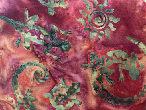 HO Custom Batik Lizards and Turtles-Harvest
