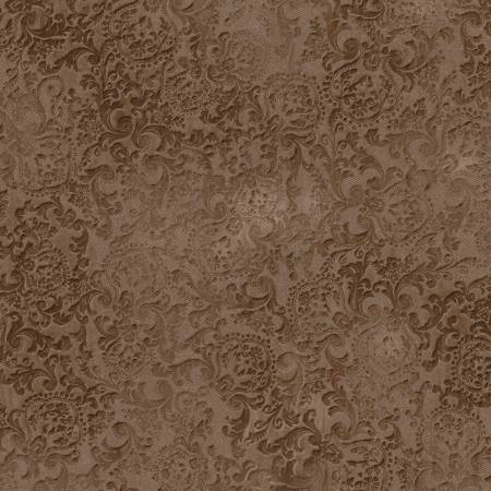 RJR Brown Embossed Scroll