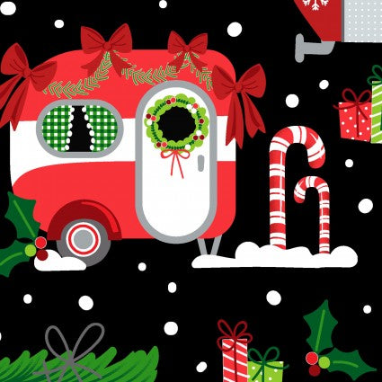 KA Camp Joy 7970 12 Christmas Campers Black