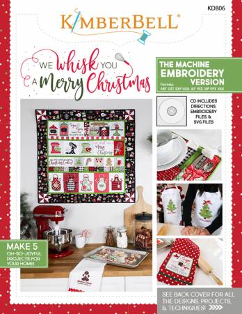 We Whisk You A Merry Christmas Machine Embroidery Version