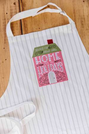 KB Adult Apron Pinstripe Adjust Neck