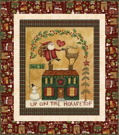 RB Up on the Housetop Panel Quilt Kit 52 x 59