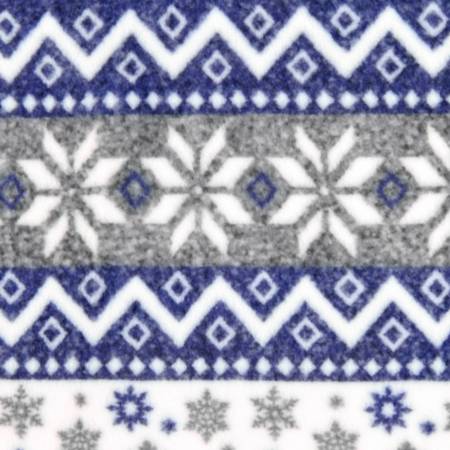 SF Silver/Navy Luxe Cuddle Fair-Isle